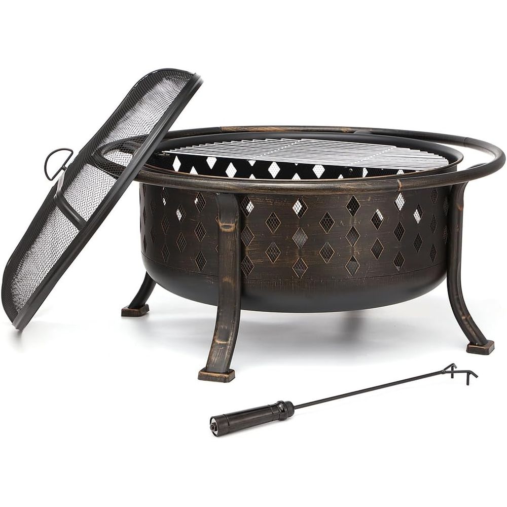 Fire Pit Bowl - 36-дюймовое уличное костровое место для розжига