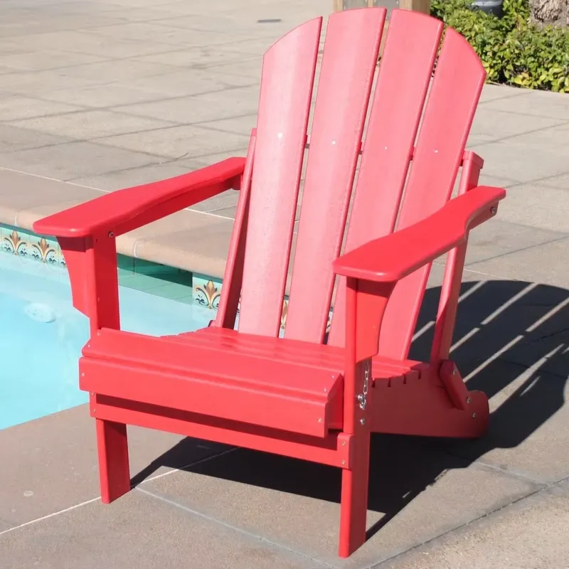 Outdoor Furniture Recycled Plastic - Складной шезлонг Adirondack из переработанного пластика