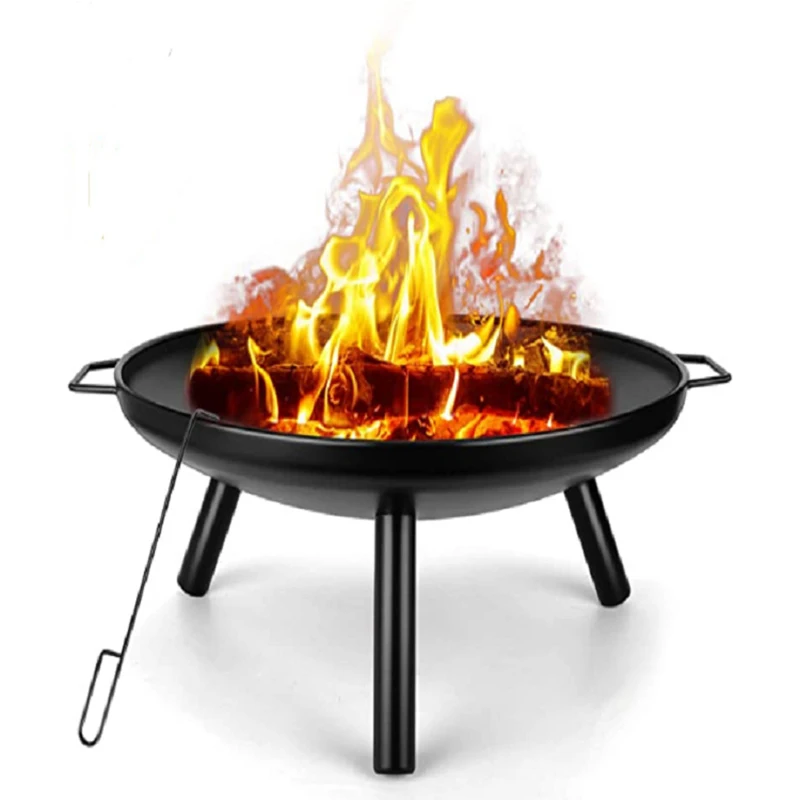 Fire Pit Bowl - 24-дюймовая пожарная чаша с щипцами для