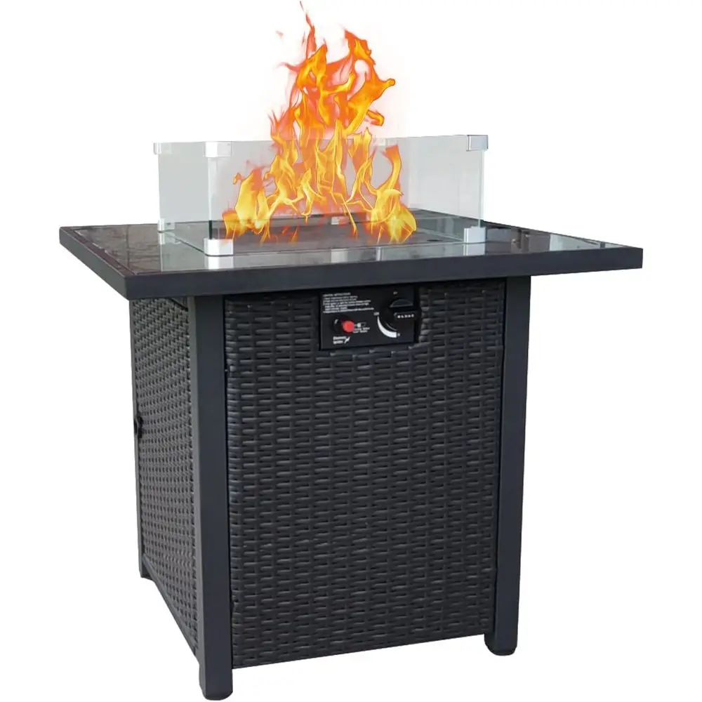 Outdoor Furniture Fire Pit Set - Плетеная мебель для патио, комплект из
