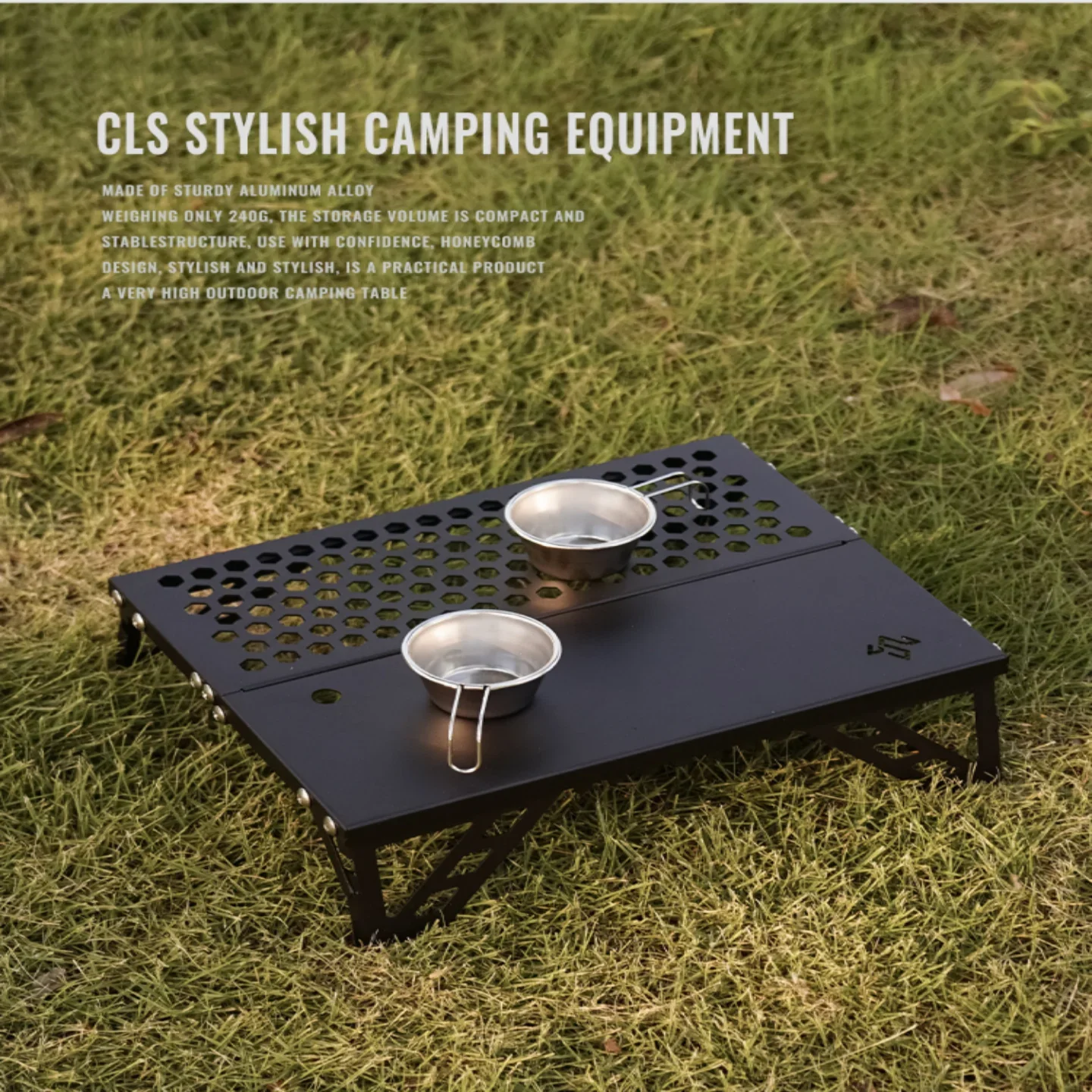 Outdoor Furniture Small - Ультралегкий складной алюминиевый мини-стол CLS для