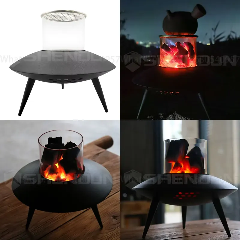 Fire Pit Bowl - Портативная круглая металлическая чаша для розжига