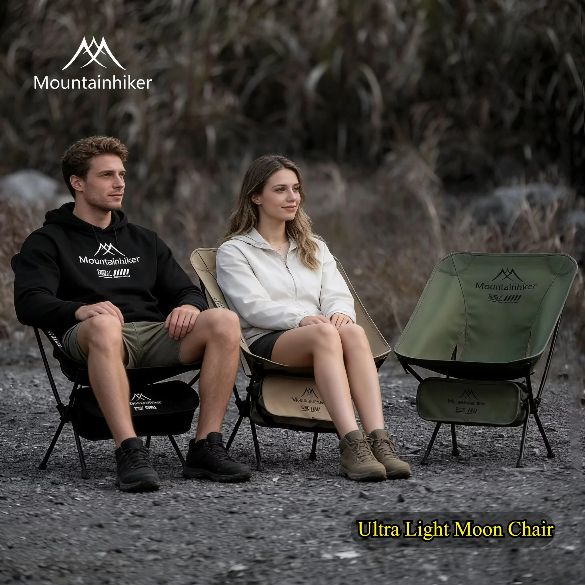 Outdoor Furniture Used - MOUNTAINHIKER Усовершенствованное ультралегкое кресло-луна для кемпинга,