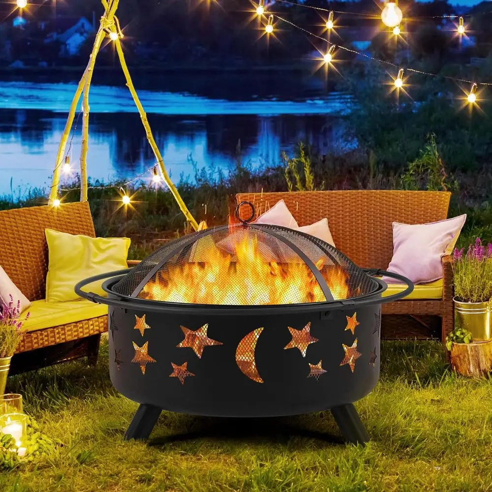 Большой уличный очаг для костр – обзор и цена Fire Pit Bowl