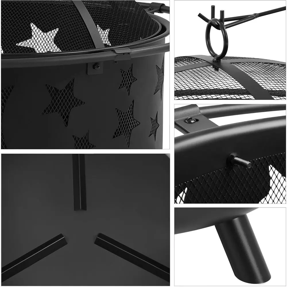 Большой уличный очаг для костр – обзор и цена Fire Pit Bowl
