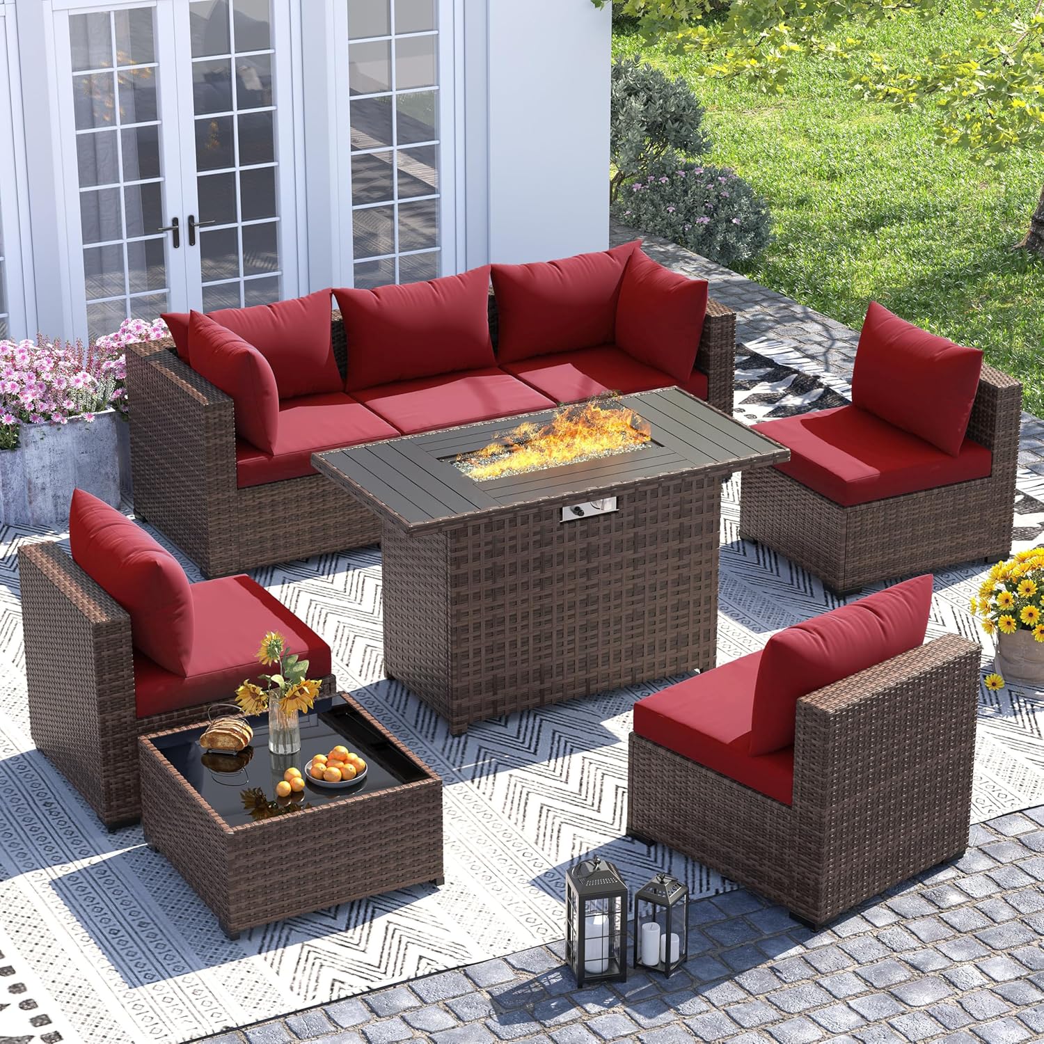 Комплект из 8 предметов: всепо – обзор и цена Outdoor Furniture Fire Pit Set