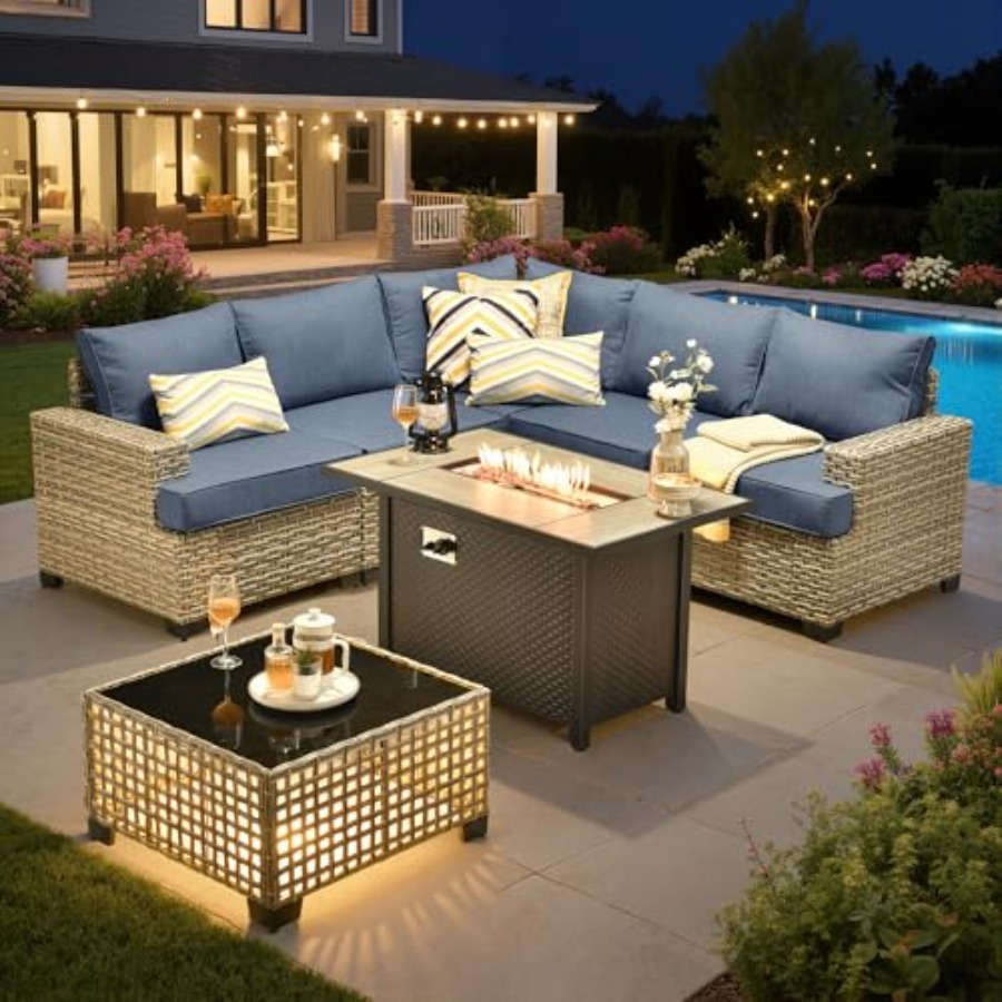 Уличный модульный комплект меб – обзор и цена Outdoor Furniture Fire Pit Set