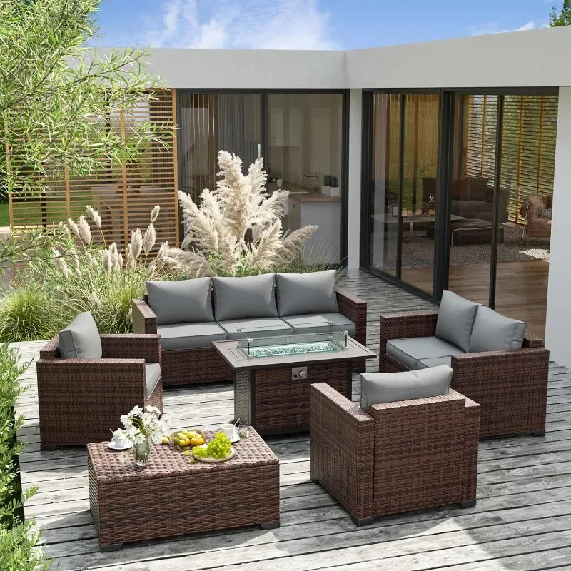 Набор мебели со столом для кос – обзор и цена Outdoor Furniture Fire Pit Set