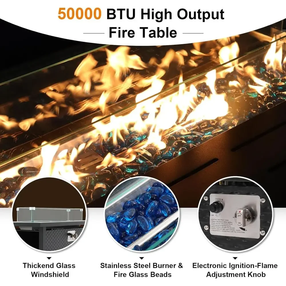 Комплект садовой мебели из 8 п – обзор и цена Outdoor Furniture Fire Pit Set