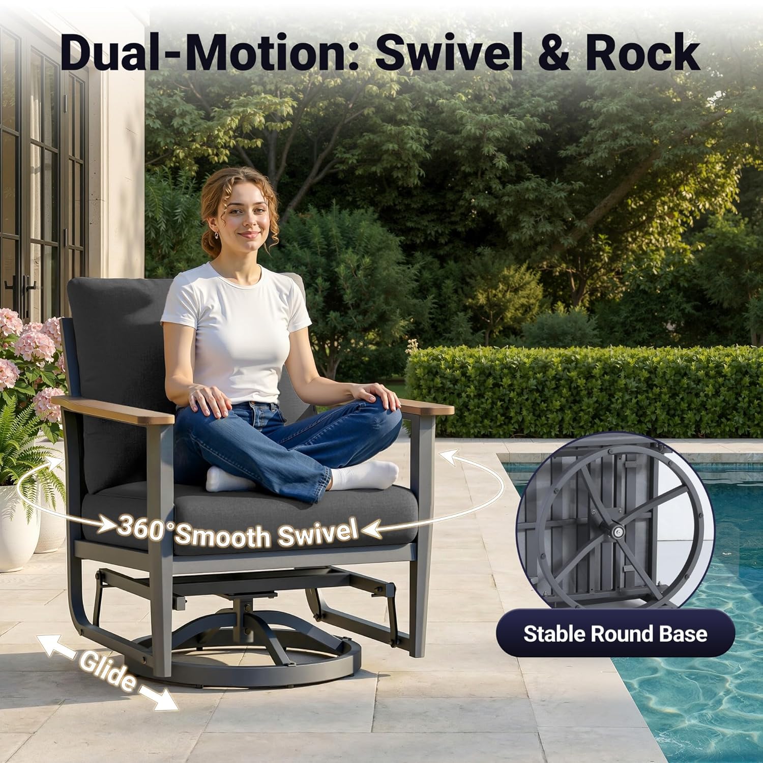 Комплект из 5 алюминиевых садо – обзор и цена Outdoor Furniture Fire Pit Set