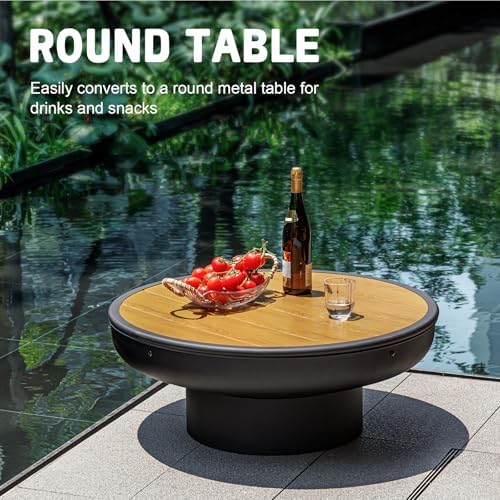 Стол-очаг 32 дюйма с крышкой,  – обзор и цена Fire Pit Bowl
