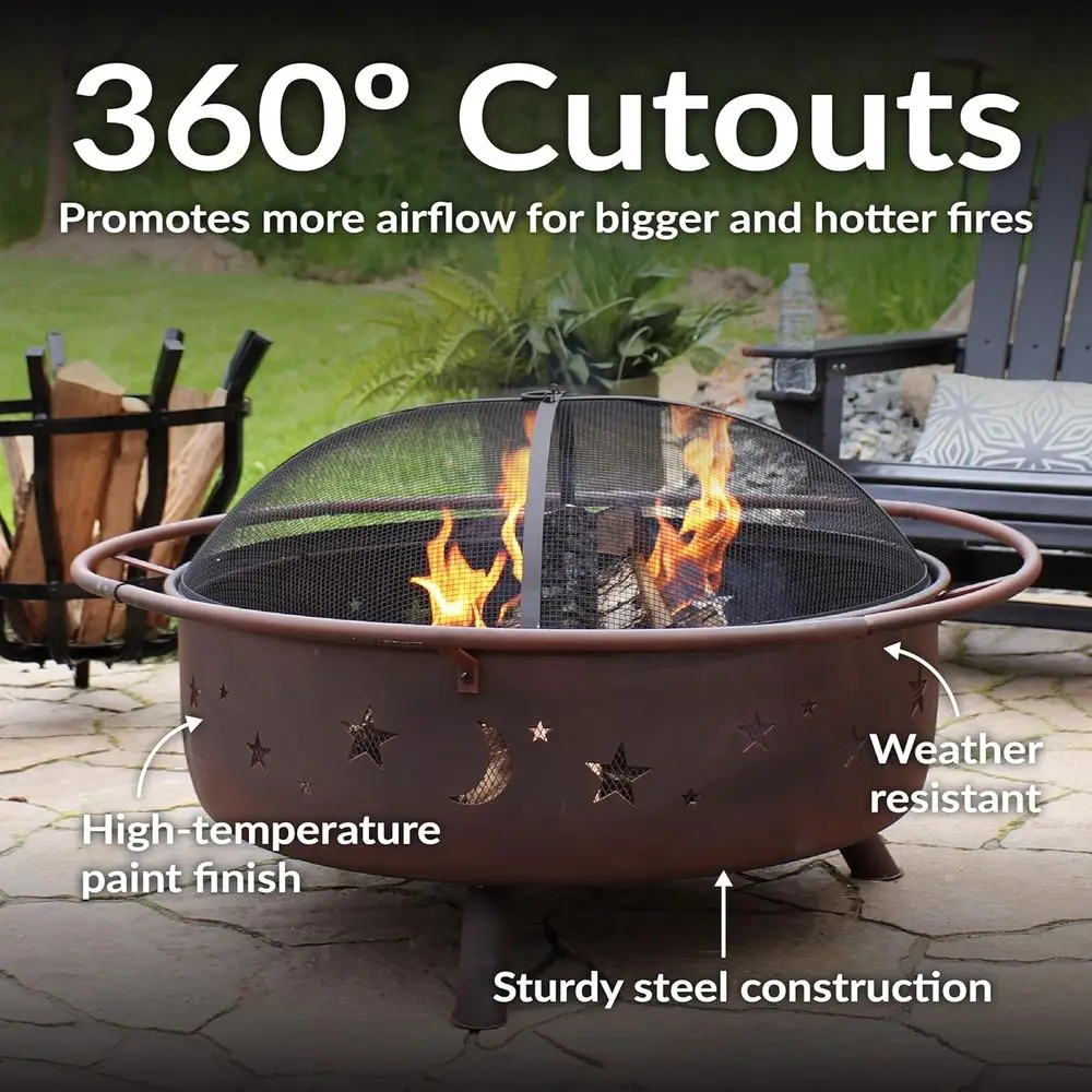 42-дюймовое уличное костровое  – обзор и цена Fire Pit Bowl