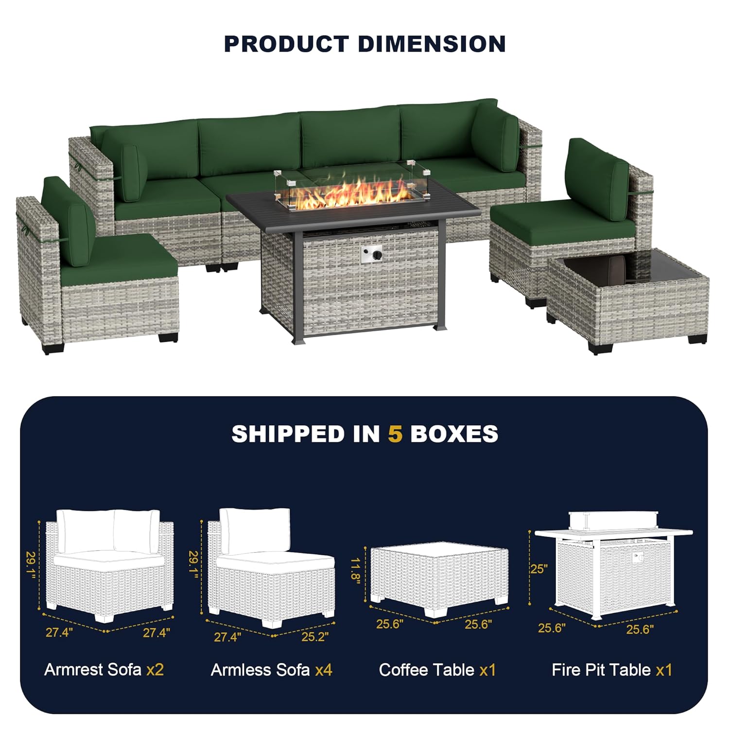 Комплект садовой мебели из 8 п – обзор и цена Outdoor Furniture Fire Pit Set