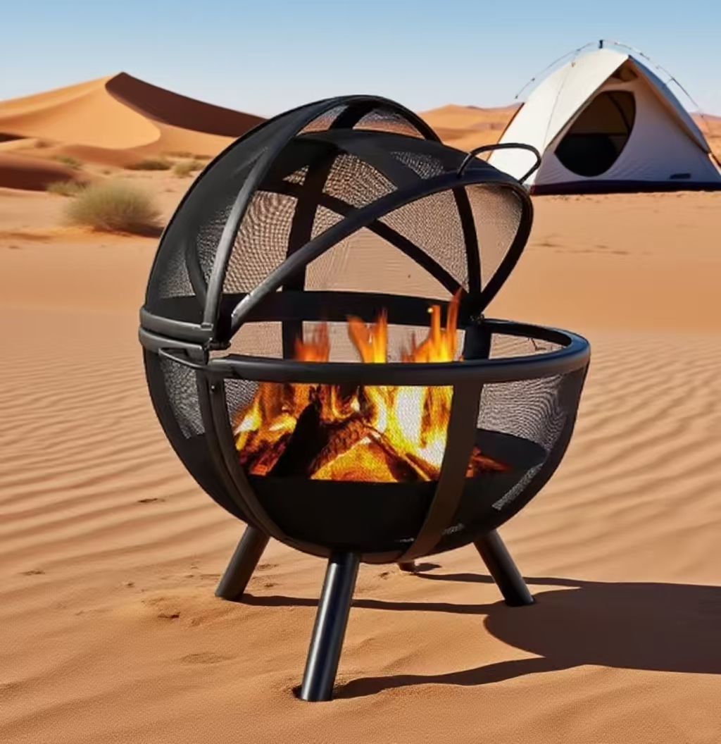 Сферический уличный очаг-чаша  – обзор и цена Fire Pit Bowl
