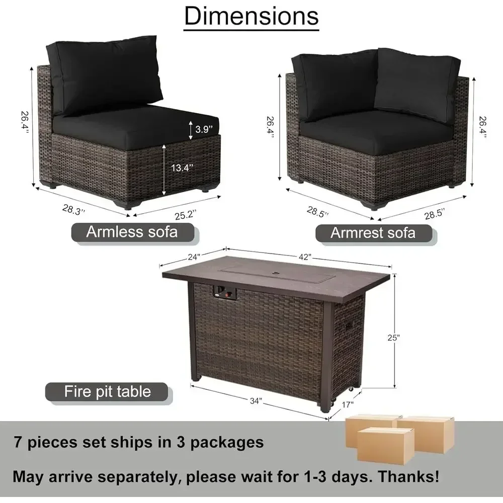 Комплект садовой мебели из 7 п – обзор и цена Outdoor Furniture Fire Pit Set