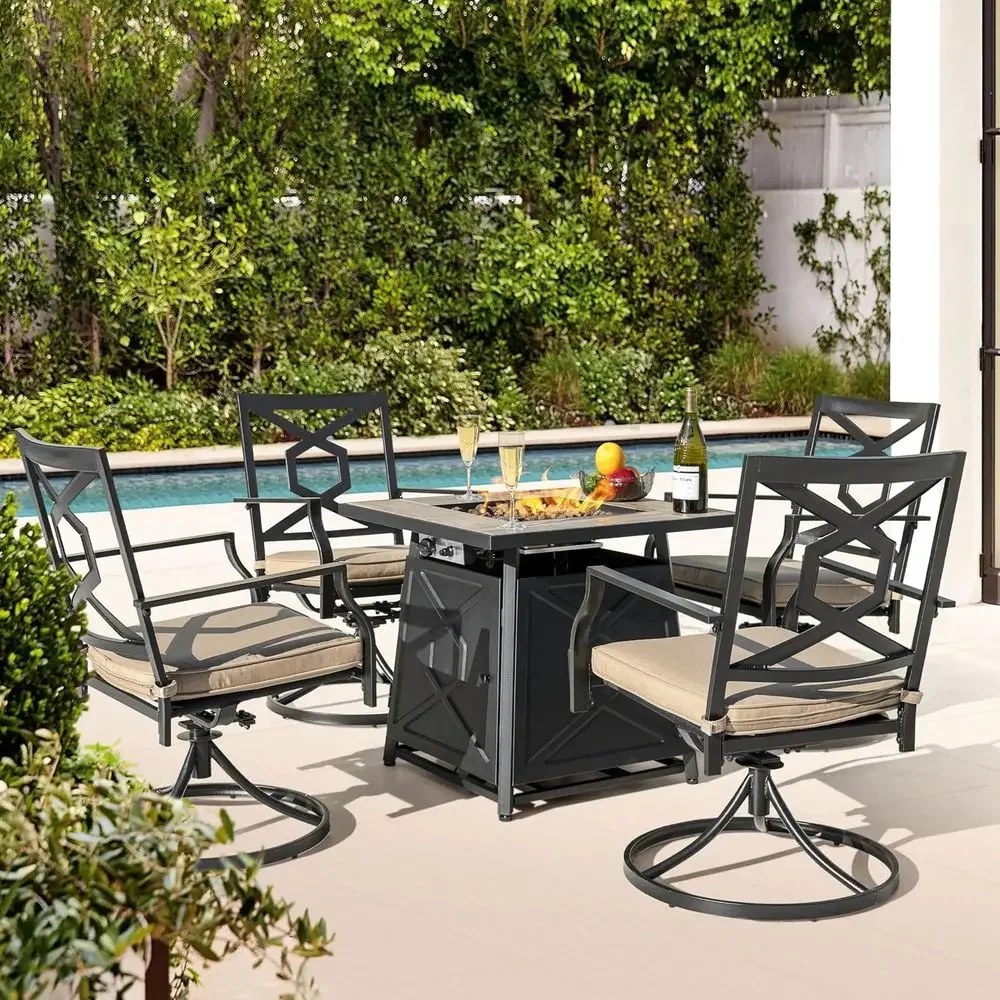 Комплект садовой мебели из 5 п – обзор и цена Outdoor Furniture Fire Pit Set