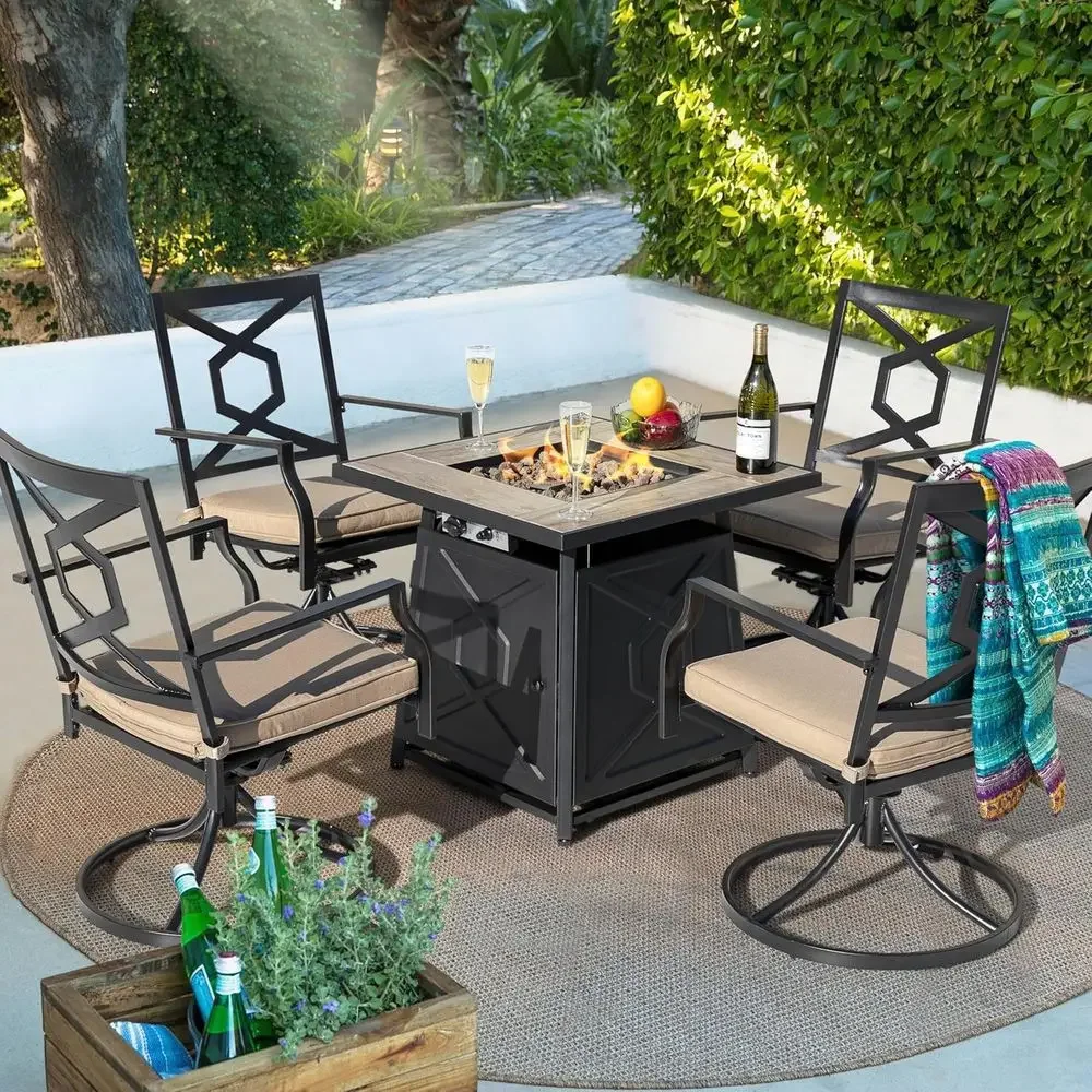 Комплект садовой мебели из 5 п – обзор и цена Outdoor Furniture Fire Pit Set